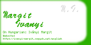 margit ivanyi business card