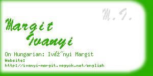 margit ivanyi business card